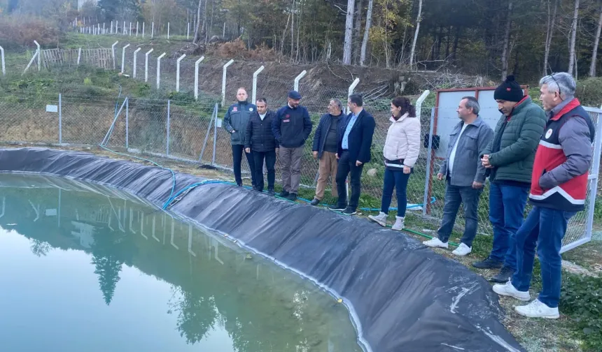 Kastamonu'da 100 tonluk su hasadı havuzu hizmete girdi!