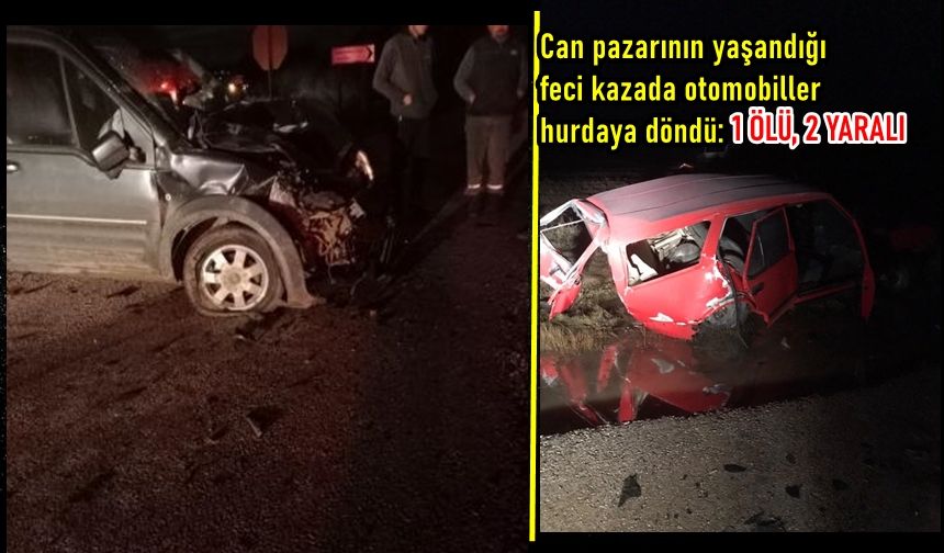 Kastamonu'da ölümlü kaza: 1 Ölü, 2 yaralı!