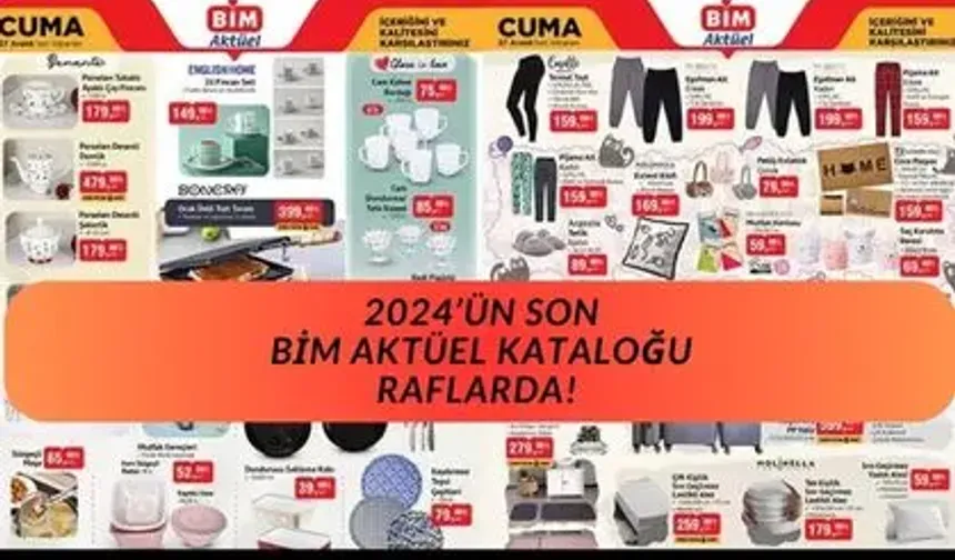 2024’ün son BİM aktüel kataloğu raflarda! 27 Aralık 2024 BİM aktüel kataloğunda neler var?