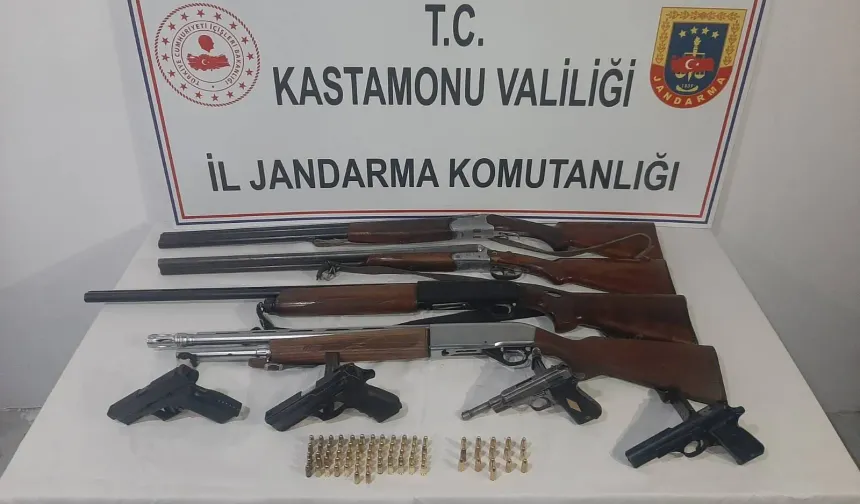 Kastamonu'da jandarmadan operasyon: Silah ele geçirildi!