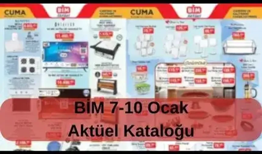 BİM Ocak İndirimleri Sürüyor! BİM 7-10 Ocak aktüel kataloğunda neler var?