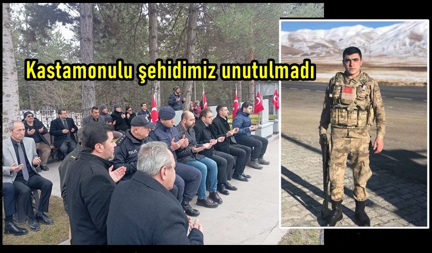 Kastamonulu şehidimiz dualarla anıldı