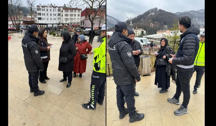 Kastamonu’nun ilçesinde vatandaşlar dolandırıcılık ve KADES konusunda bilgilendirildi