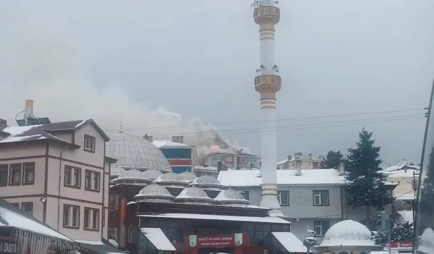 Kastamonu'nun ilçesinde yangın!