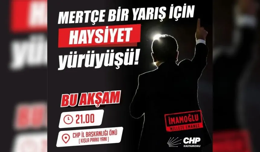 Kastamonu’da ‘Haysiyet Yürüyüşü’ Düzenlenecek