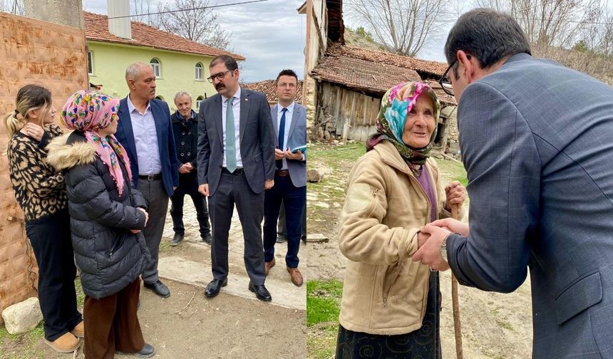Taşköprü Kaymakamı Demirdağ’dan yangınzede aileye ziyaret