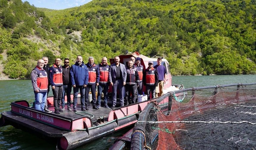 Taşköprü’de 400 Tonluk Alabalık Tesisi Denetlendi