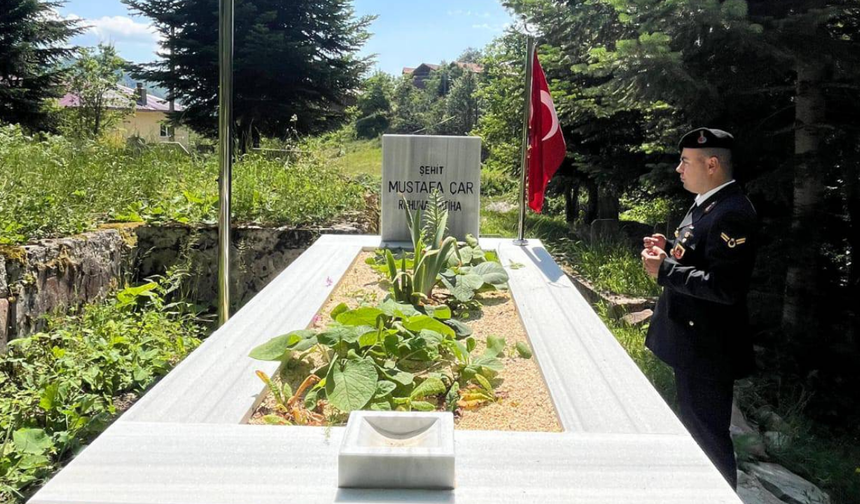 Erzurum'da şehit olmuştu: Kastamonu'da dualarla anıldı!