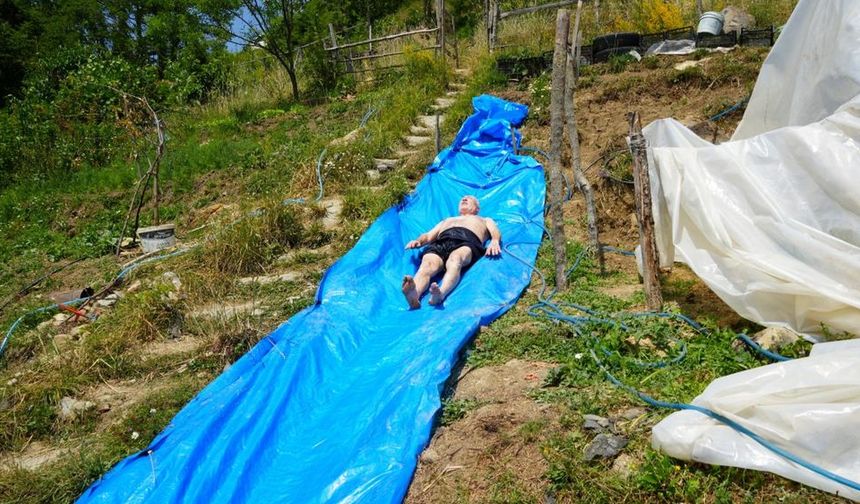 İstanbul'dan geldi Kastamonu'da kendi aquaparkını kurdu: 1 buçuk milyon kişi izledi (görüntülü haber)