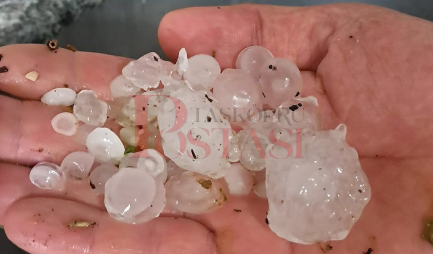 Kastamonu'da dolu yağışı hazırlıksız yakaladı