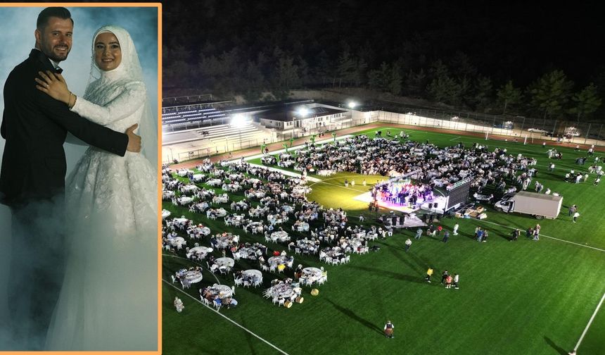 Hanönü’de Stadyumu Dolduran Rüya Gibi Düğün: Emre ile Selda Çok Mutlu