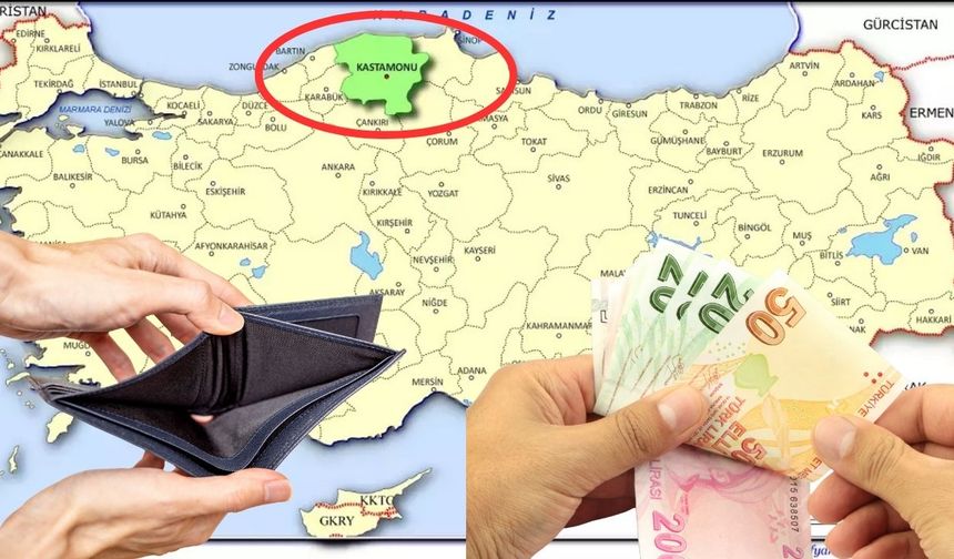 Türkiye’nin en zengin ve en yoksul ilçeleri belirlendi: Listede Kastamonu’dan da bir ilçe var!