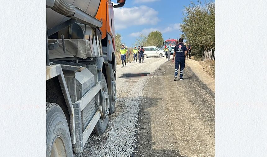 Akıl almaz olay: Asfalt kamyonunun altında kalan kişi öldü