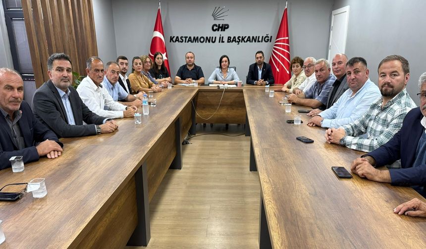 CHP Kastamonu İl Başkanı Karabacak, İlçe Başkanlarını Kastamonu'da Topladı!