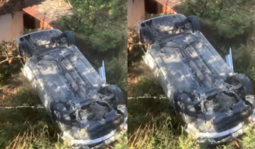 Kastamonu’da kontrolden çıkan araç takla attı: 1 Yaralı