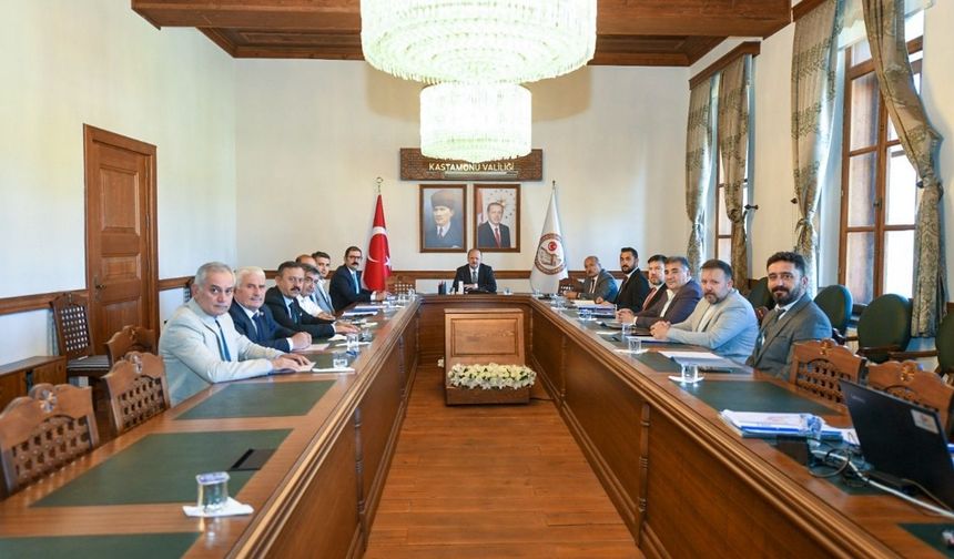 Taşköprü ve Seydiler OSB Heyetleri Vali Dallı Başkanlığında Toplandı