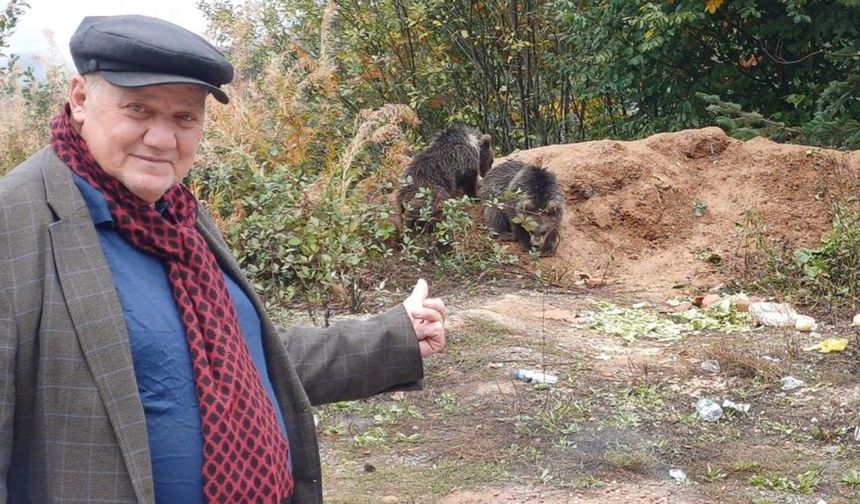 Kastamonu'da öksüz yavru ayılar ilçenin maskotu oldu (görüntülü haber)