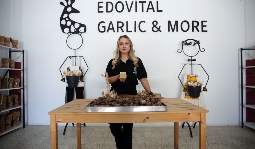 Taşköprü'nün siyah sarımsağından sabun üretildi