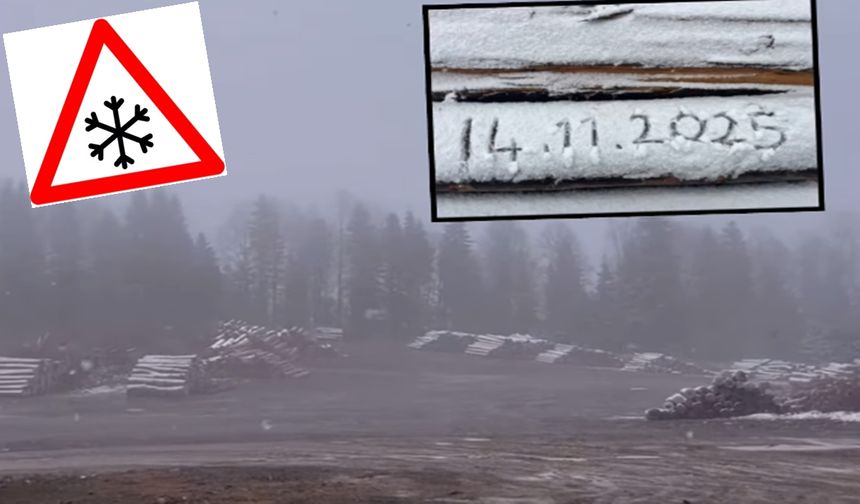 Kastamonu’ya Kar Yağdı: Mevsimin İlk Karı Düştü