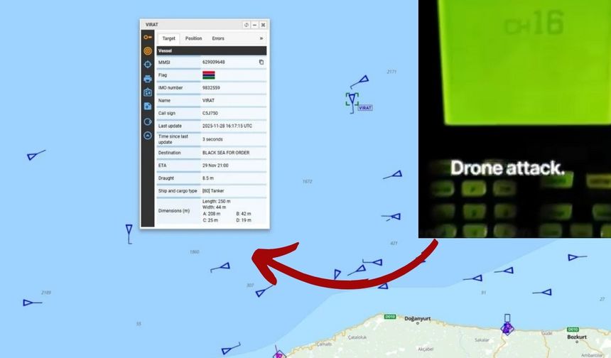 Kastamonu Açıklarında Panik Dolu Çağrı: ‘Drone Saldırısı’