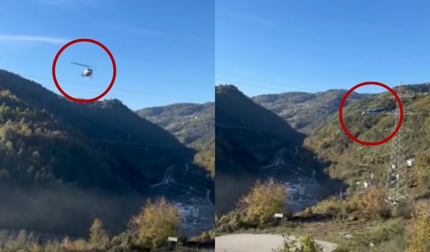 Kastamonu’da helikopterli denetim
