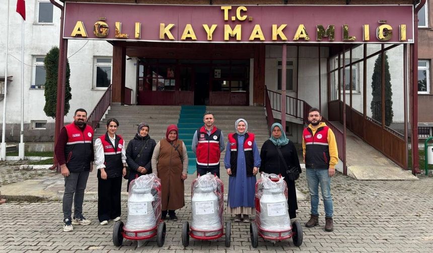 Kastamonu’da Kadın Üreticilere Destek: Süt Sağım Makineleri Teslim Edildi