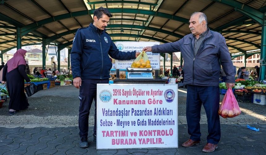Taşköprü’de Pazar Denetimleri Arttı: Zabıta Tartıları Tek Tek Kontrol Ediyor