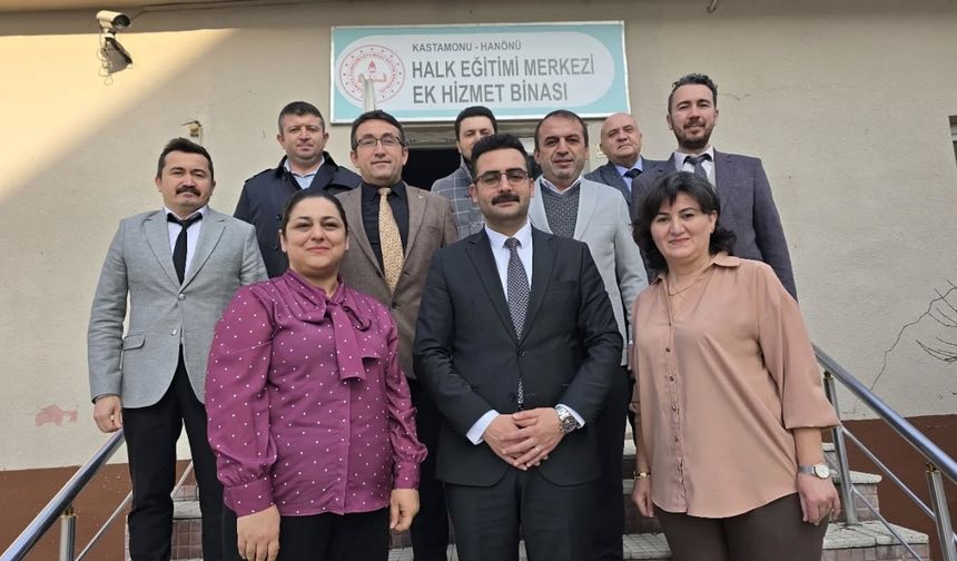 Hanönü'de Halk Eğitim Kurslarına Protokolden Yakın İlgi