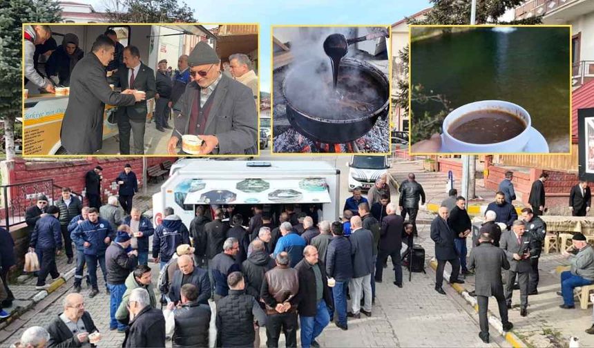 Kastamonu'nun ilçesinde gelenek sürdürüldü: Kara çorba ikram edildi