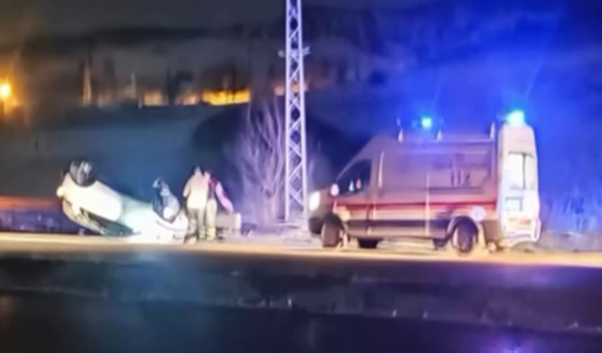 Taşköprü–Hanönü Yolunda Korkutan Kaza: Otomobil Takla Attı