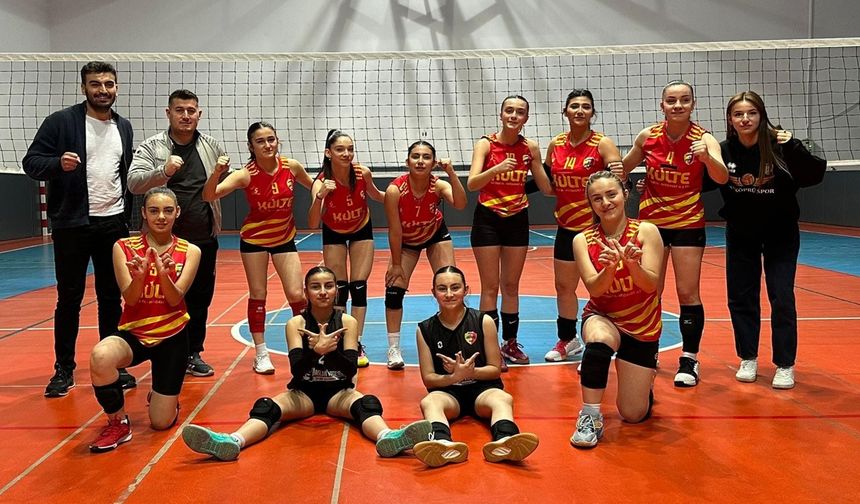 Taşköprü Yıldız Voleybol Takımından Deplasmanda Net Galibiyet