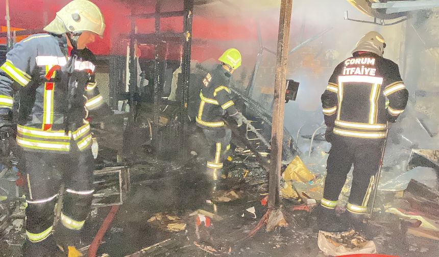 Gece Saatlerinde Halı Yıkama Merkezinde Yangın: Maddi Hasar Oluştu