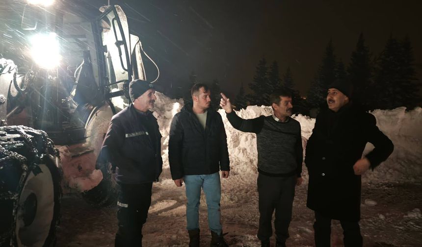 Kastamonu'nun ilçesinde kar mesaisine ziyaret!