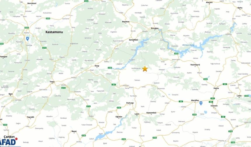 4,0 büyüklüğünde deprem: Kastamonu’da da hissedildi