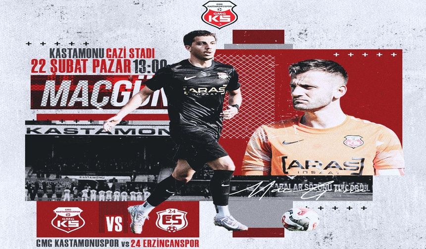 Kastamonu’da Kritik Maç Günü: Konuk, 24 Erzincanspor