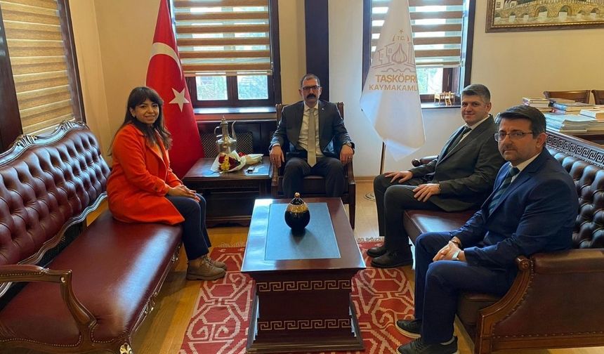 Taşköprü’de Vergi Haftası kapsamında Kaymakam Demirdağ’a ziyaret