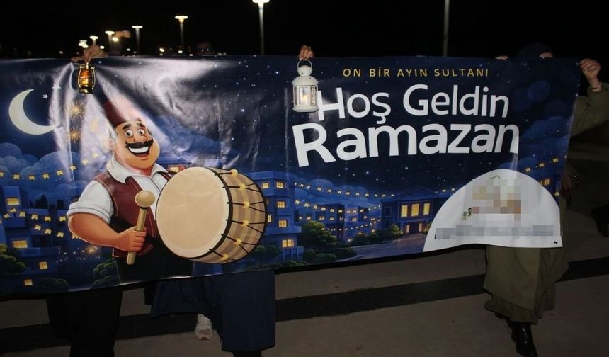 Abana'da Ramazan'a Davullu Zurnalı Karşılama Yürüyüşü