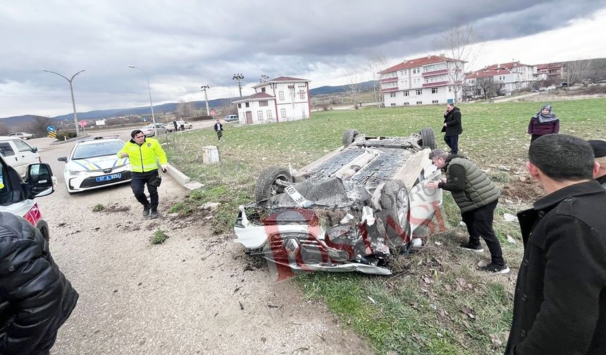 Taşköprü’de Feci Kaza: Otomobil Takla Attı, Yaralılar Var!
