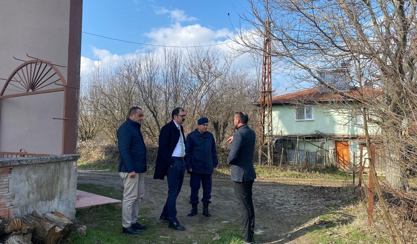 Taşköprü Kaymakamı Demirdağ Karapürçek Köyü’nde inceleme yaptı