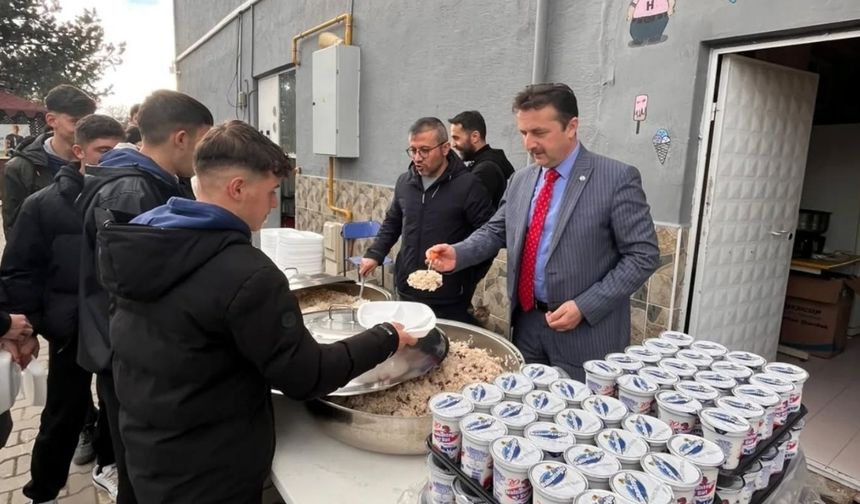 Taşköprü’de cuma bereketi lisede yaşandı: ‘Hem ikram ettik hem de ikram aldık’