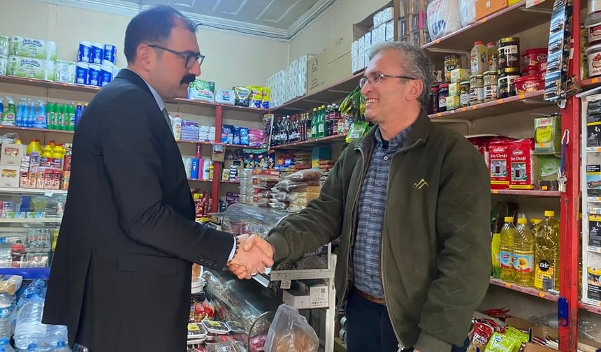 Taşköprü'de esnaf ve vatandaşlarla sohbet etti: Taleplerini dinledi