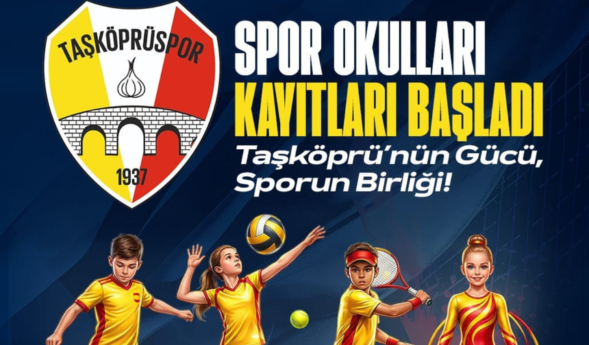 Taşköprüspor Spor Okulları Kayıtları Başladı