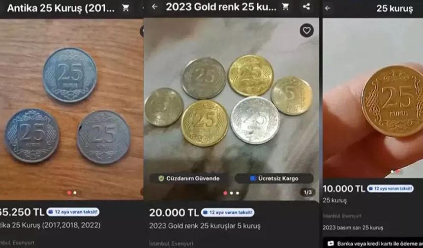 Herkesin cebinde olan 25 kuruşlar artık altınla yarışıyor!