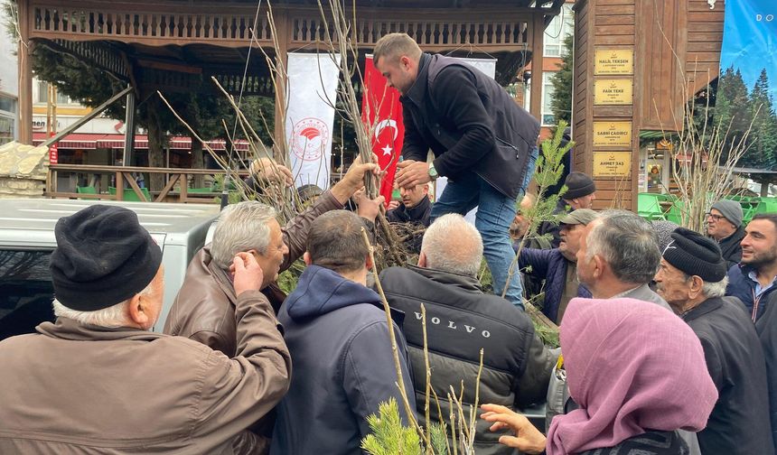 Kastamonu’da 2.600 fidan halkla buluştu