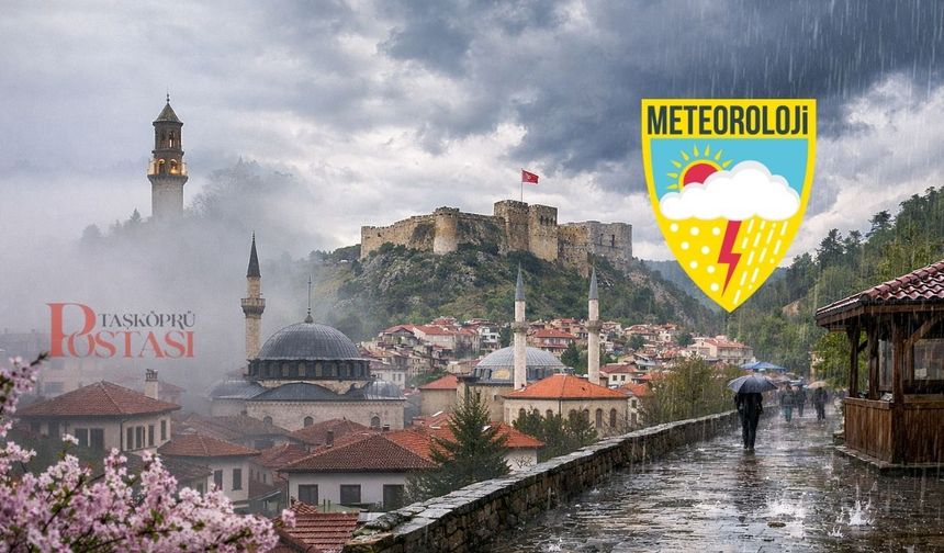 Meteoroloji saat verdi: Kastamonu’ya yağış geliyor!