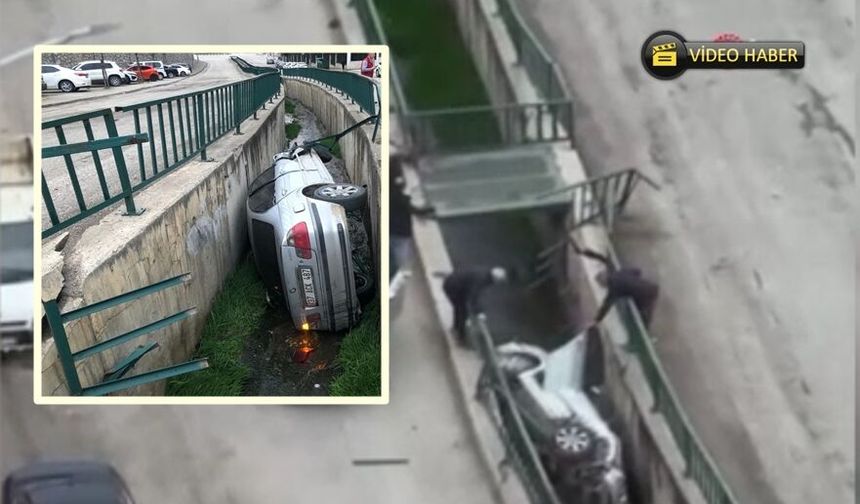 Kastamonu plakalı otomobil dereye uçtu: 265 bin lira ceza!