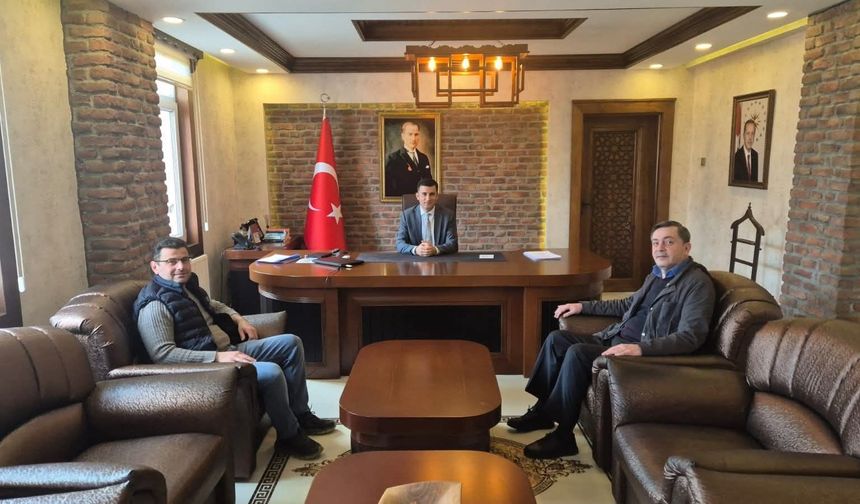 Kastamonu'nun ilçesinde DÖMODER yönetimi kaymakamı ziyaret etti