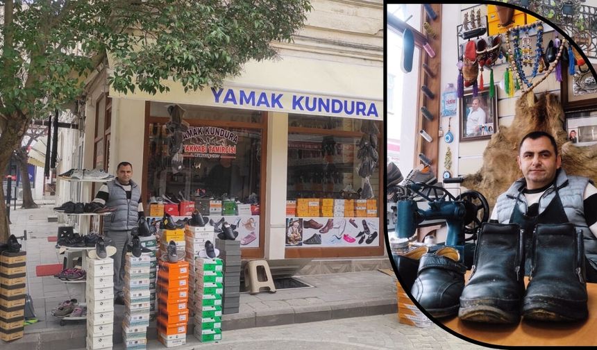 Taşköprü’de yarım asırlık ustalık sürüyor: Yamak Kundura yeni yerinde