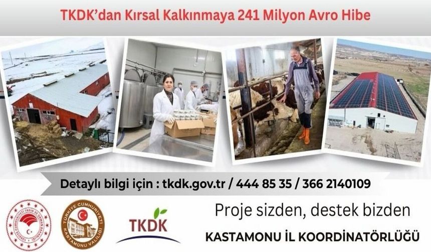 Kastamonu'da 241 milyon Euro'luk çağrı: Çiftçi ve zanaatkarlar elini çabuk tutsun