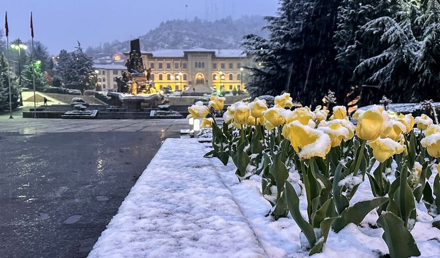 Nisan’da Kastamonu’dan kar manzaraları